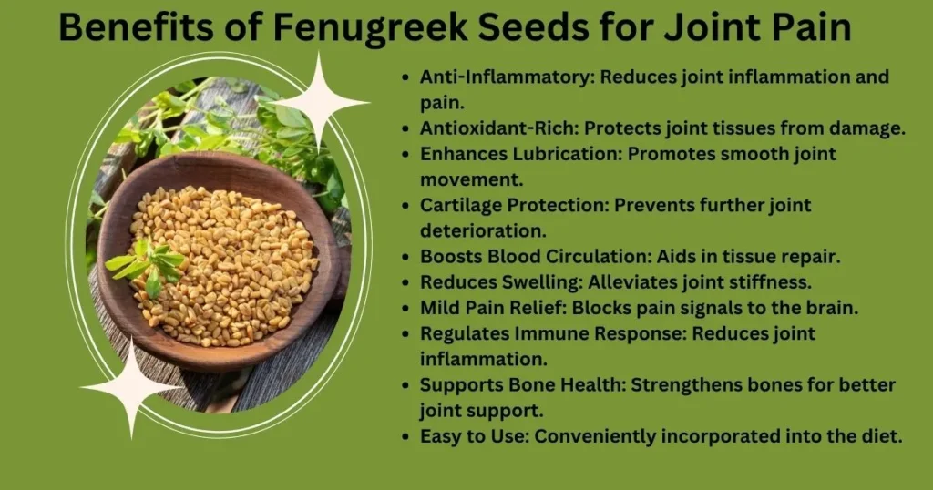 Benefits of Fenugreek Seeds for Joint Pain